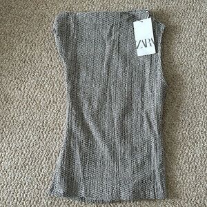 Zara textured asymmetric top, NWT